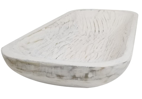 BNDPLUS Antique White Vintage Dough Bowl